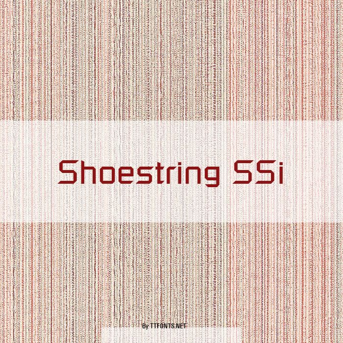 Shoestring SSi example